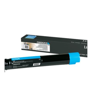 Lexmark C950X2CG | C950 Cyan Extra High Yield Toner Cartridge | Cartridge | Cyan