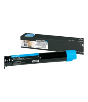 Lexmark X950X2CG | X95x Cyan Extra High Yield Toner Cartridge (22K) | Cartridge | Cyan