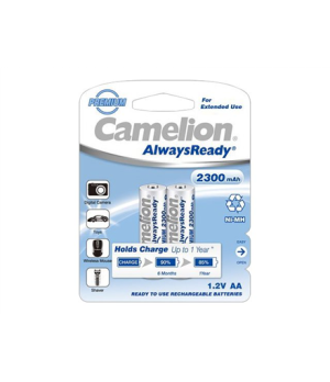 Camelion | AA/HR6 | 2300 mAh | AlwaysReady Rechargeable Batteries Ni-MH | 2 pc(s)