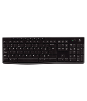 Logitech | K270 | Wireless Keyboard | Batteries included | QWERTY | Black | USB Mini reciever