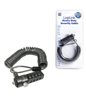 Logilink NBS004,  Notebook Coil Cable Lock, black