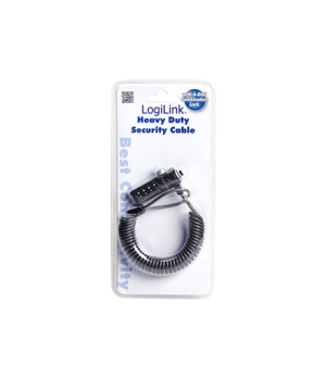 Logilink NBS004,  Notebook Coil Cable Lock, black