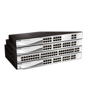 D-LINK DGS-1210-20, Gigabit Smart Switch with 16 10/100/1000Base-T ports and 4 Gigabit MiniGBIC (SFP) ports, 802.3x Flow Control