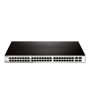 D-LINK DGS-1210-52, Gigabit Smart Switch with 48 10/100/1000Base-T ports and 4 Gigabit MiniGBIC (SFP) ports, 802.3x Flow Control