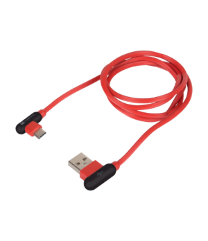 Natec Prati, Angled USB Type C to Type A Cable 1m, Red | Natec | Angled USB Type C to USB Type A | Prati | USB Type C | USB Type