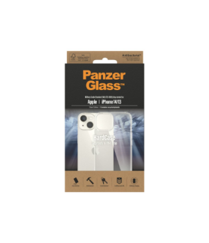 PanzerGlass | HardCase | Apple | iPhone 14/13 | Clear | Wireless charging compatible 100% recycled frame material