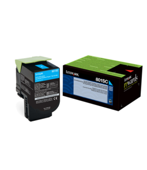 Lexmark 80C2SC0 | 802SCE Cyan Standard Yield Corporate Cartridge (2k) | Cartridge | Cyan