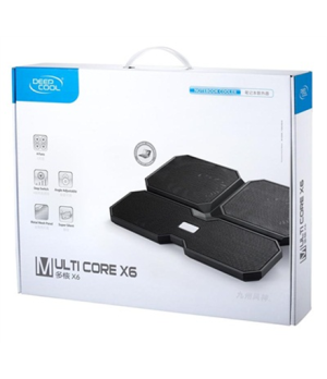 Deepcool | Multicore x6 | Notebook cooler up to 15.6" | Black | 380X295X24mm mm | 900g g