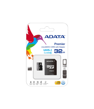 ADATA | Premier UHS-I | 32 GB | SDHC | Flash memory class 10 | SD adapter