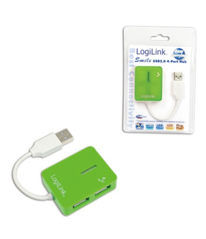 Logilink | USB 2.0 Hub 4-Port, Smile, Green