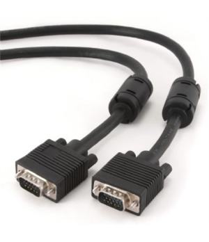 Gembird CC-PPVGA-10M-B Premium VGA HD15M/HD15M dual-shielded w/2*ferrite core 10M | Gembird