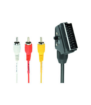 Cablexpert | SCART (21-pin) | 3 x RCA