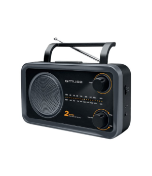 Muse | 2-bands portable radio | M-06DS | AUX in | Grey