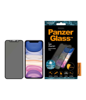 PanzerGlass | P2665 | Screen protector | Apple | iPhone Xr/11 | Tempered glass | Black | Confidentiality filter Full frame cover