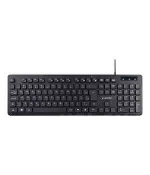 Gembird | Multimedia Keyboard | KB-MCH-04 | Multimedia | Wired | US | Black