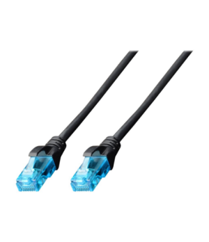 CAT 5e U-UTP | Patch cord | PVC AWG 26/7 | Boots with kink protection, strain relief and latch protection | Black | 3 m | Modula