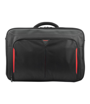 Targus | CN418EU | Clamshell Laptop Bag | Briefcase | Black/Red | 17-18 " | Shoulder strap