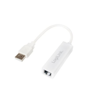 Logilink | Fast Ethernet USB 2.0 to RJ45 Adapter: | 0.115 m | White | USB-A to RJ45