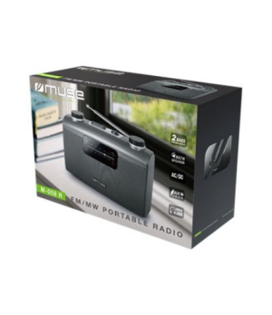 Muse | Portable radio | M-058R | AUX in | Black