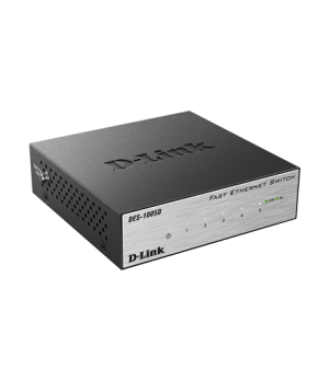 D-Link Switch DES-1005D Unmanaged Desktop 10/100 Mbps (RJ-45) ports quantity 5 Power supply type Single