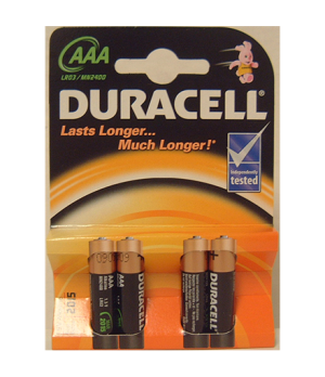 Duracell | AAA/LR03 | Alkaline Basic MN2400 | 4 pc(s)