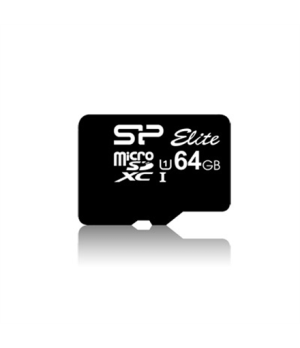 Silicon Power | Elite UHS-I | 64 GB | MicroSDXC | Flash memory class 10 | SD adapter