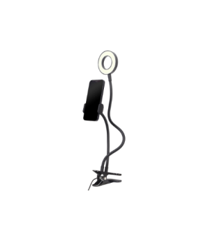 Gembird Selfie ring light with phone holder | Gembird | Selfie ring light with phone holder | LED-RING4-PH-01 | ABS + metal | LE