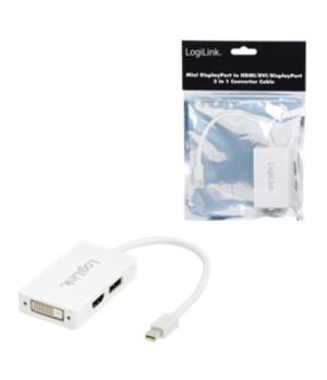 Logilink White | Mini DisplayPort | DVI/DisplayPort/HDMI | CV0045