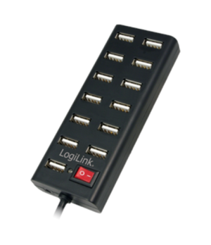 Logilink UA0126 USB Hub 13-Port USB2.0 with power adapter 3.5A, Logilink