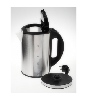 Adler | Kettle | AD 1216 | Standard | 2000 W | 1.7 L | Stainless steel | 360° rotational base | Stainless steel