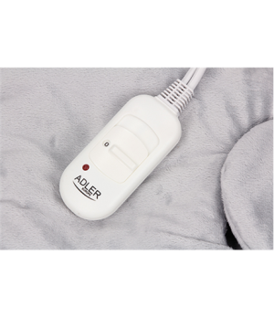 Adler | Electric heating pad | AD 7403 | Number of heating levels 2 | Number of persons 1 | Washable | Remote control | Grey