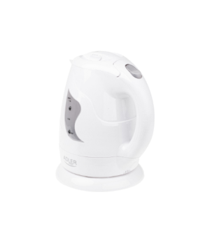 Adler | Kettle | AD 08 | Standard | 850 W | 1 L | Plastic | 360° rotational base | White