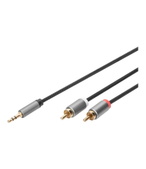 Digitus | Stereo 3.5mm to 2RCA Splitter Y, M to M | DB-510330-018-S | 3.5mm stereo | 2x RCA plug