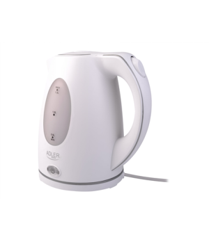 Adler | Kettle | AD 1207 | Standard | 2000 W | 1.5 L | Plastic | 360° rotational base | White