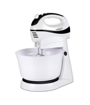 Adler | Mixer | AD 4206 | Mixer with bowl | 300 W | Number of speeds 5 | Turbo mode | White