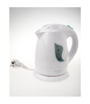 Adler | Kettle | AD 08 | Standard | 850 W | 1 L | Plastic | 360° rotational base | White