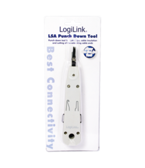 Logilink | LSA Punch Down Tool | LSA Punch Down ToolSuitable for on-wall and in-wall wallplatesCutting of the extending cable en