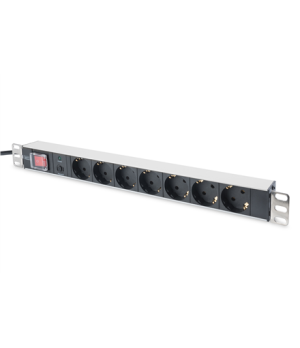 Digitus Aluminum outlet strip with overload protection | DN-95403 | Sockets quantity 7