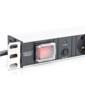 Digitus Aluminum outlet strip with overload protection | DN-95403 | Sockets quantity 7