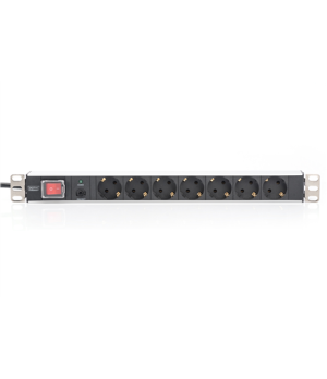 Digitus Aluminum outlet strip with overload protection | DN-95403 | Sockets quantity 7