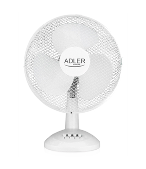 Adler | AD 7304 | Desk Fan | White | Diameter 40 cm | Number of speeds 3 | Oscillation | 45 W | No