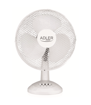 Adler | AD 7304 | Desk Fan | White | Diameter 40 cm | Number of speeds 3 | Oscillation | 45 W | No