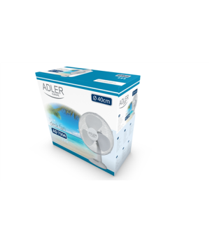 Adler | AD 7304 | Desk Fan | White | Diameter 40 cm | Number of speeds 3 | Oscillation | 45 W | No