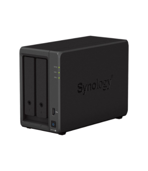 Synology DS723+ 2-bay/AMD Ryzen R1600/2-core 2.6 (base)/3.1 (turbo) GHz/2GB DDR4/2 x 3.5"xHot swap/2x1GbE/1xUSB3.2/eSATA/RAID 0,