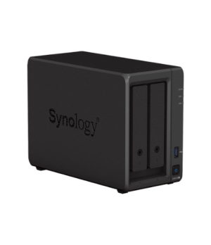 Synology DS723+ 2-bay/AMD Ryzen R1600/2-core 2.6 (base)/3.1 (turbo) GHz/2GB DDR4/2 x 3.5"xHot swap/2x1GbE/1xUSB3.2/eSATA/RAID 0,