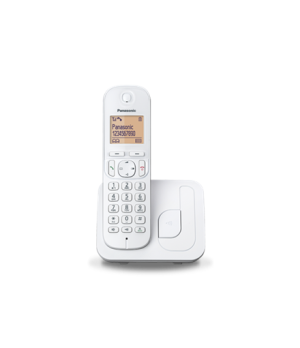 Panasonic Cordless KX-TGC210FXW White Caller ID Phonebook capacity 50 entries Built-in display Speakerphone