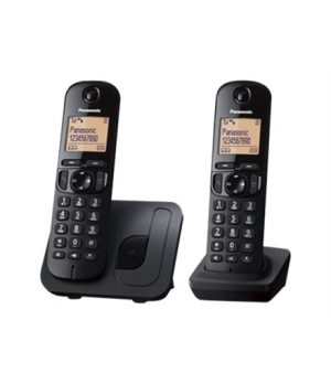 Panasonic | Cordless | KX-TGC212FXB | Built-in display | Caller ID | Black | Phonebook capacity 50 entries | Speakerphone