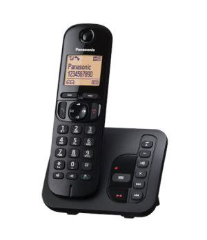 Panasonic | Cordless | KX-TGC220FXB | Built-in display | Caller ID | Black | Phonebook capacity 50 entries | Speakerphone