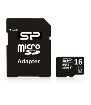 Silicon Power | 16 GB | MicroSDHC | Flash memory class 10 | SD adapter