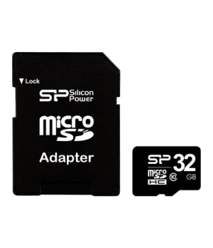 Silicon Power | 32 GB | MicroSDHC | Flash memory class 10 | SD adapter